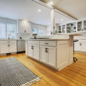 Winchester, MA Interior cabinetry project completed by Gallagher Painting LLC